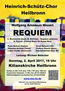 Konzert-Flyer Requiem 2017