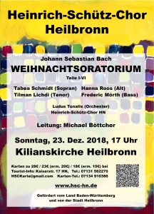 Konzert-Flyer Weihnachtoratorium